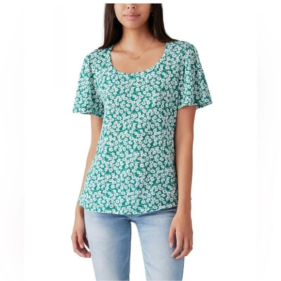 Lucky Brand Ladies' Flutter Sleeve Top - Picture 1 of 6